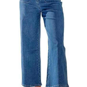 Women's Wide Leg Jeans High Waisted Zimbaplatinum Stretchy Straight Leg Jeans Bu